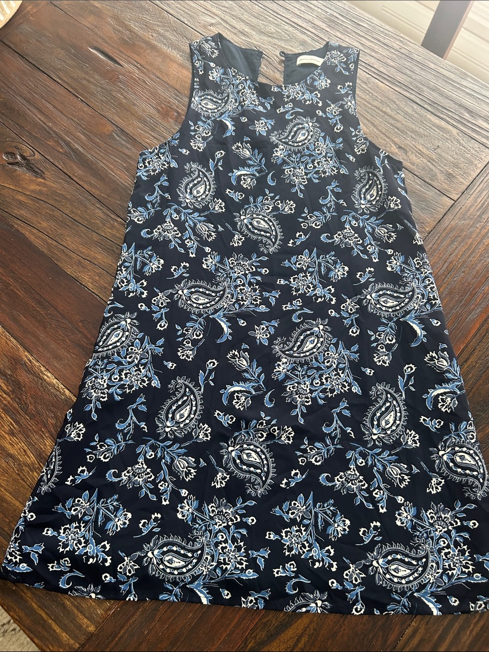 Abercrombie & Fitch Navy Paisley A-Line Dress
